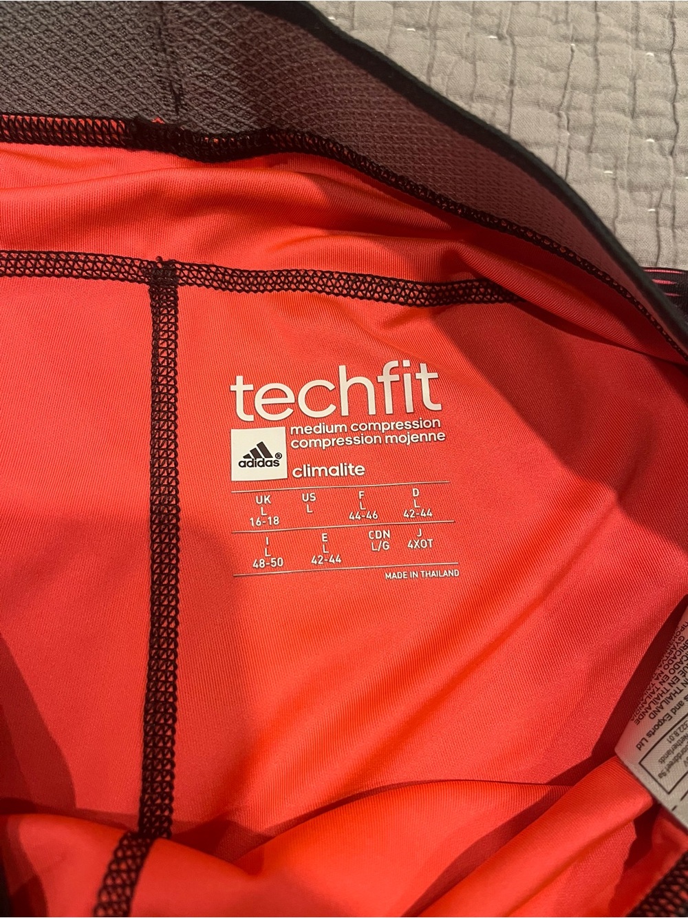 Adidas Techfit Climalite Crop Compression Leggings - Size Large - Picture 3 of 7